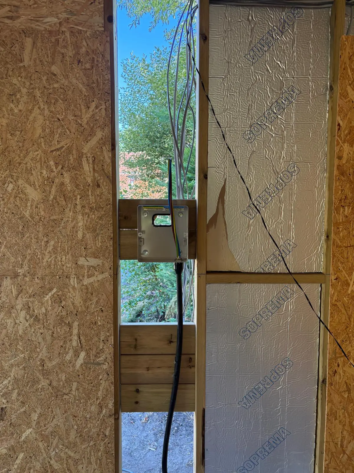 First fix wiring in a timber-frame extension by Bring it Ohm Electrical Solutions