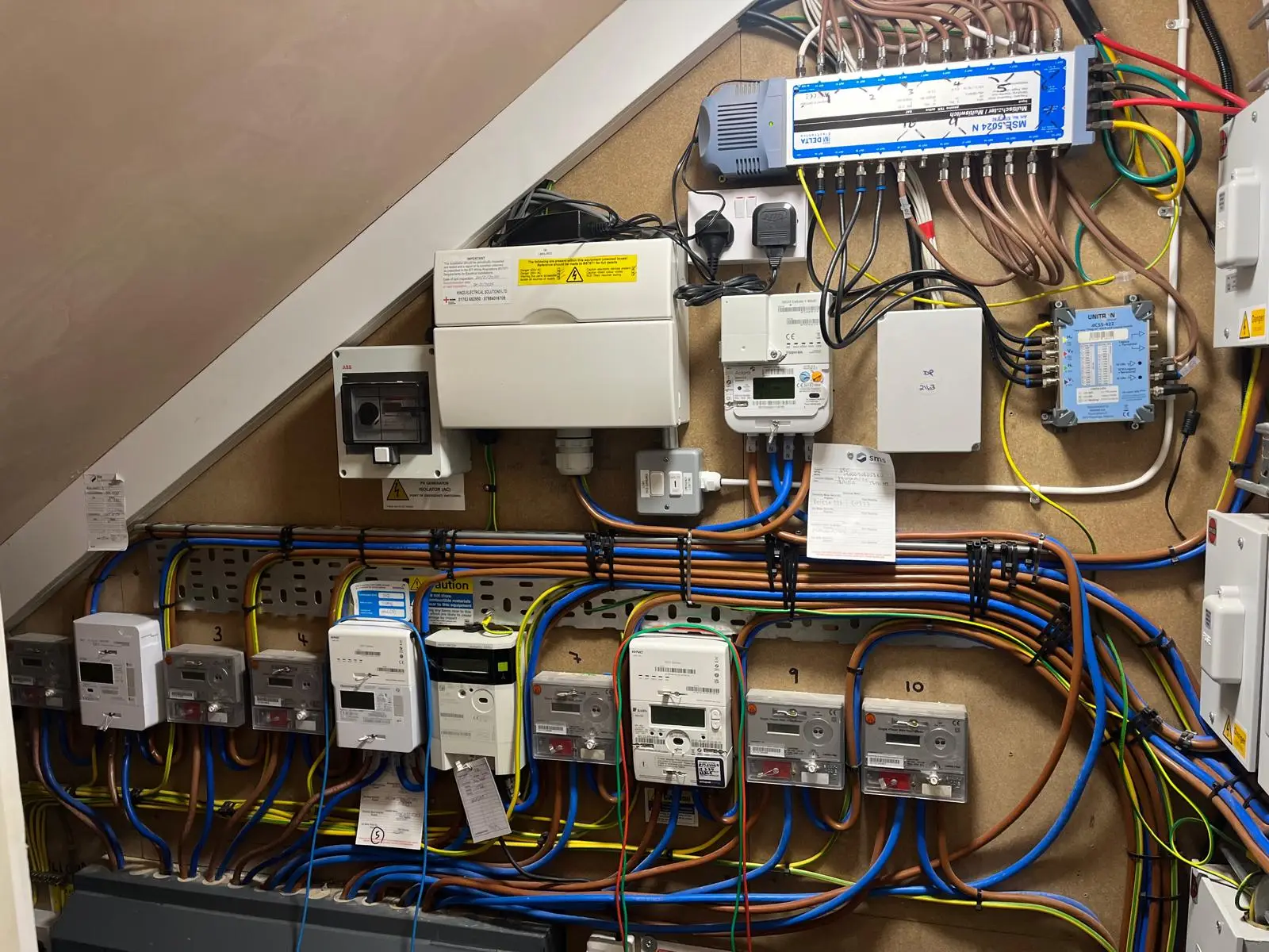 Consumer unit replacement and EICR for a communal block of flats in Chertsey by Bring it Ohm Electrical Solutions