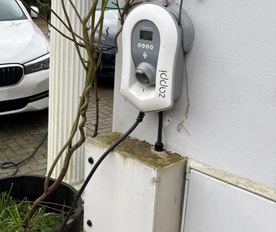 External EV charger installation after the repair was completed by Bring it Ohm Electrical Solutions