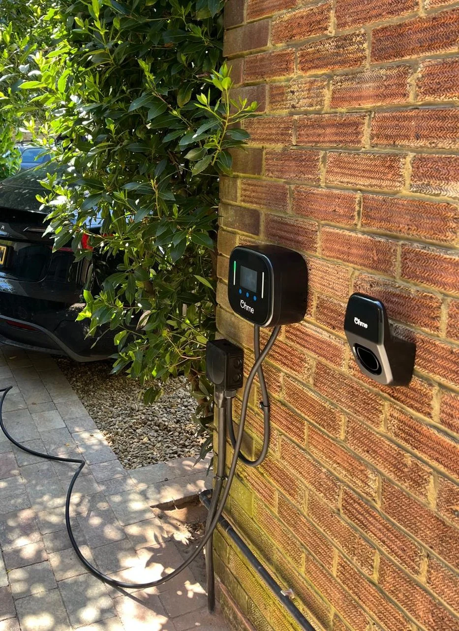 AC EV charger installed by Bring It Ohm Electrical Solutions in Walton-on-Thames