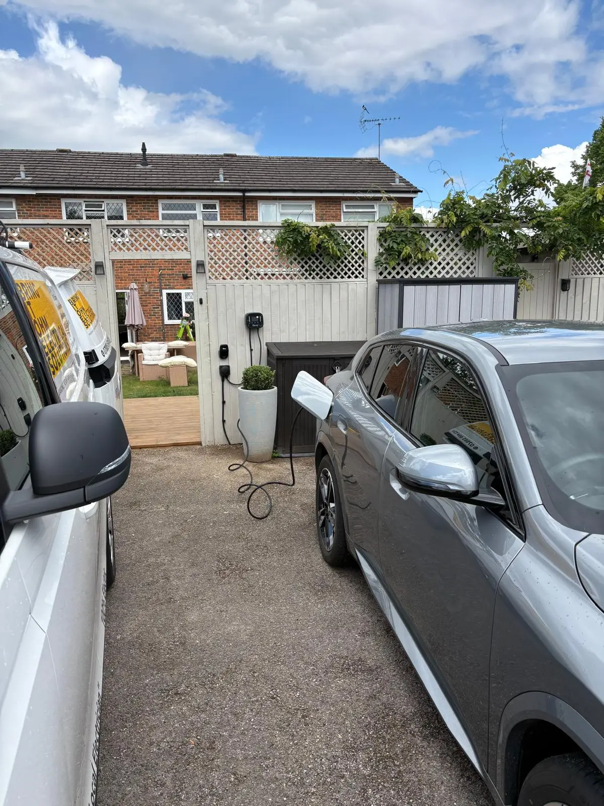 Ohme Home Pro EV charger installation in Addlestone by Bring it Ohm Electrical Solutions